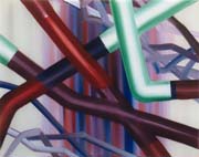 Connecting routes-1,2004,Acryl auf Leinwand,60x80