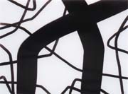 Connecting routes-3,2004,Gouache auf Papier,36x48